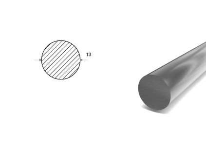 Nerezová kulatina 13 mm - tažená  (1.4305)
