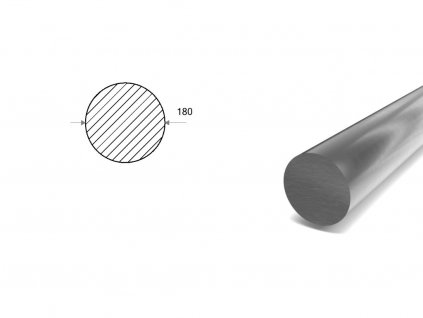 Nerezová kulatina 180 mm (1.4404)