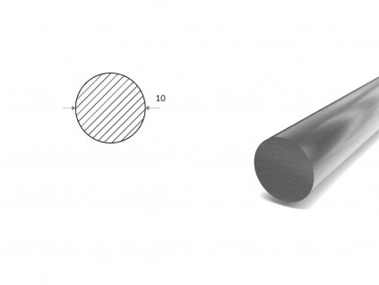 Nerezová kulatina 10 mm - tažená (1.4104)