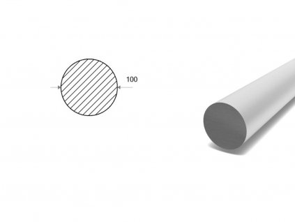 Hliníková kulatina 100 mm  (EN 6082