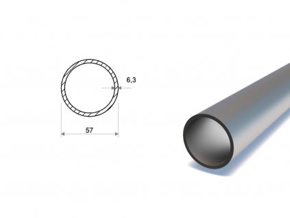 Trubka bezešvá hladká 57x6,3
