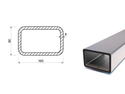 Jekl 160x90x8 (S355)