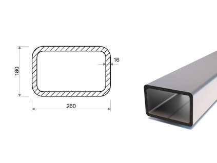 Jekl 260x180x16 (S355)