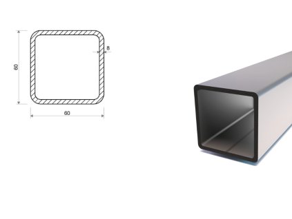 Jekl 60x60x8 (S355)