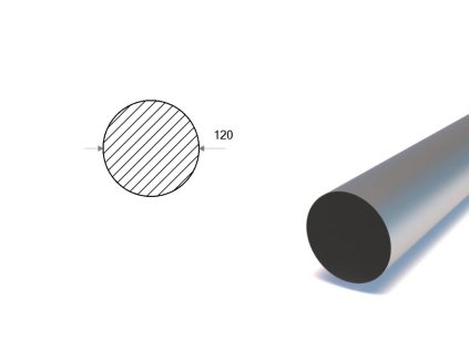 Kulatina 120 mm (S235)