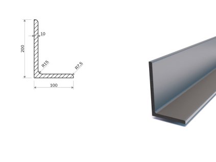 L Profil 200x100x10 (S355)