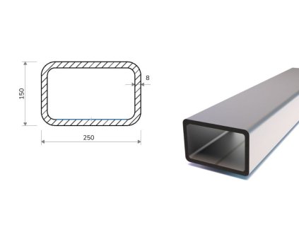 Jekl 250x150x8 (S355)