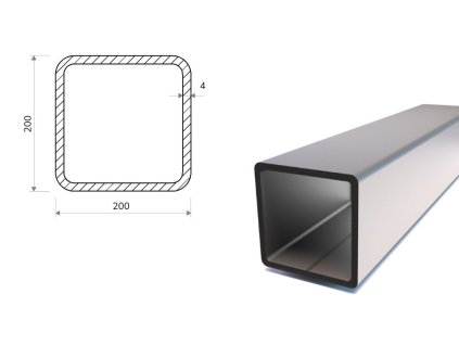 Jekl 200x200x4 (S355)