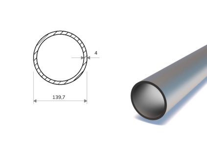 Trubka bezešvá 139,7x4 (S355)