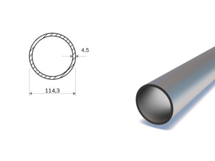 Trubka bezešvá 114,3x4,5