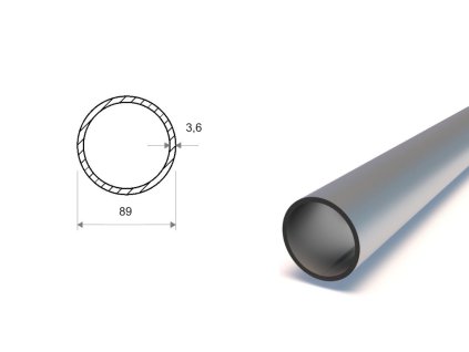 Trubka svařovaná konstrukční 89x3,6