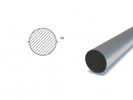 Kruhová ocel (S235) 40 mm_1
