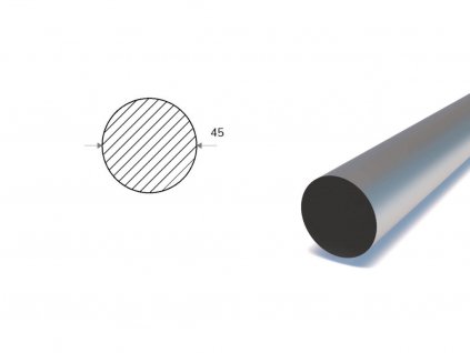 Kruhová ocel (S235) 45 mm_1